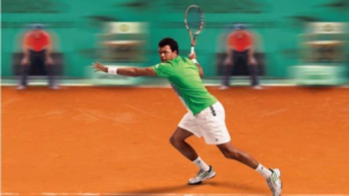 The French-born tennis pro introduces adidas' new tennis footwear and apparel collection for the 2011 French Open.