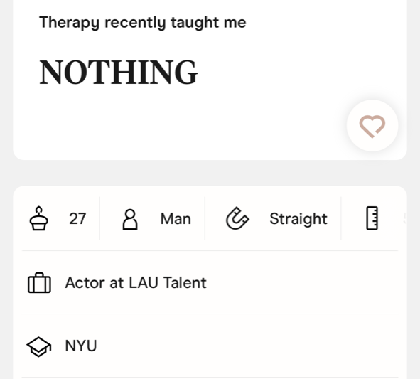 therapy recently taught me nothing