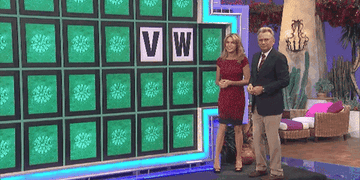 Vanna White and Pat on &quot;Wheel of Fortune&quot;