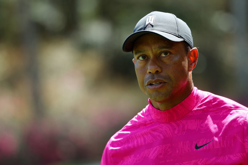 Closeup of Tiger Woods