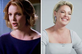 Katherine Heigl in Grey's Anatomy vs now