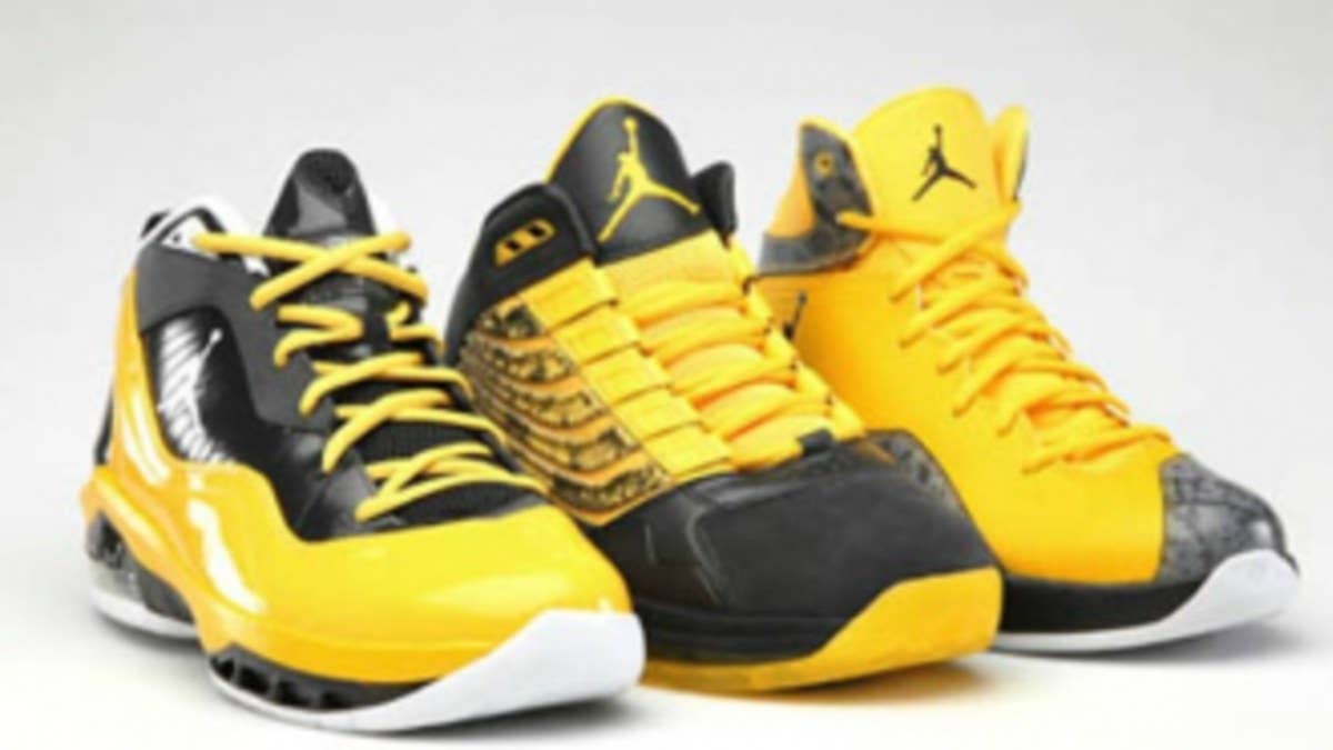 The Jordan Brand's "Varsity Maize Pack" allows the wearer to shine on the court beyond the bright lights.
