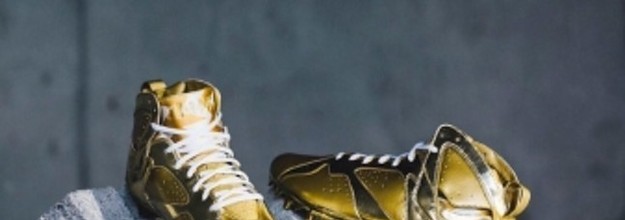 Charles Woodson Gold Jordan Cleats For Pro Bowl