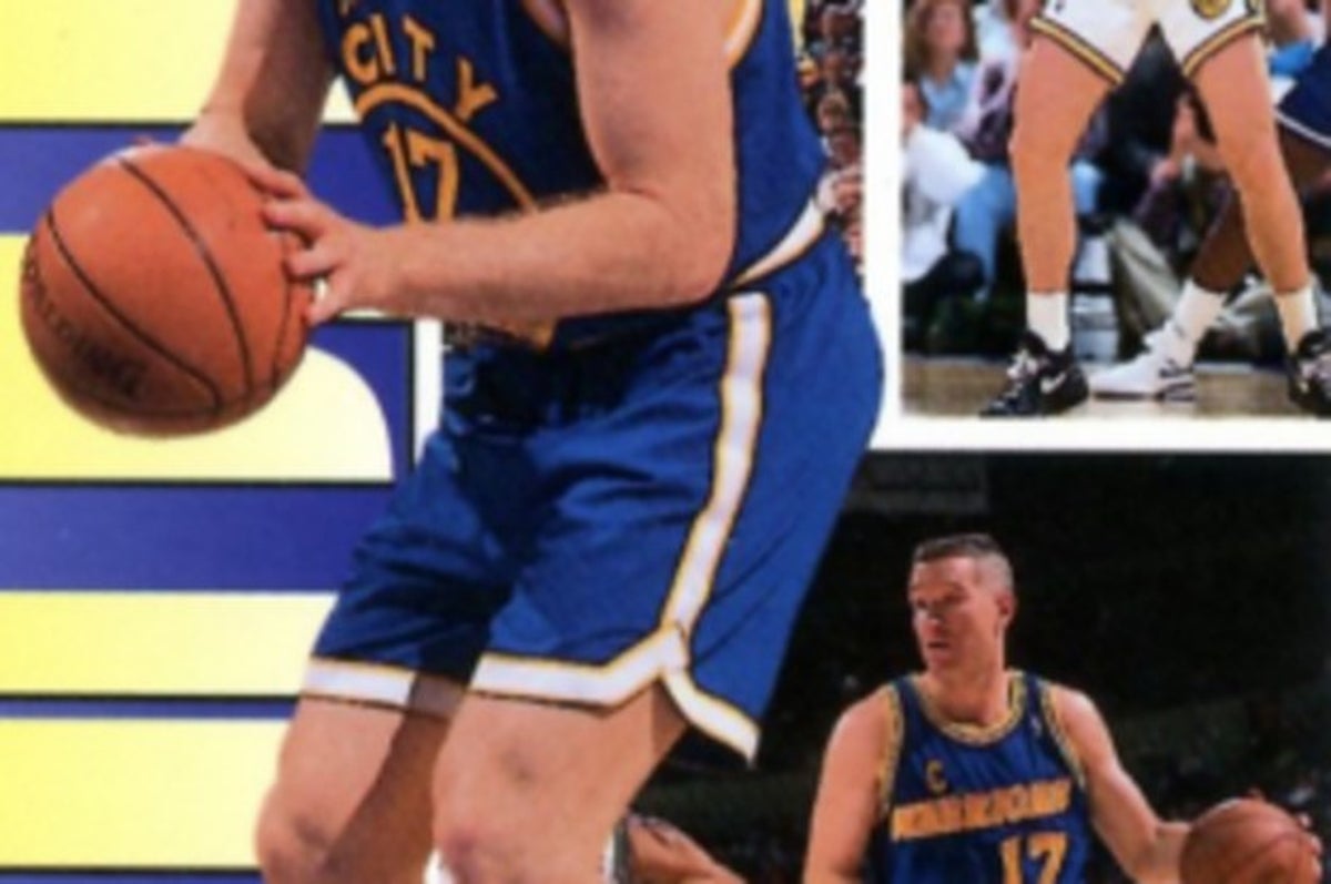 Golden State Warriors Chris Mullin Signed Pro Style Blue Stat