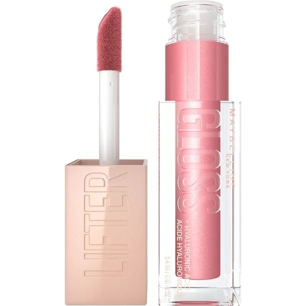 pink Maybelline lip gloss tube
