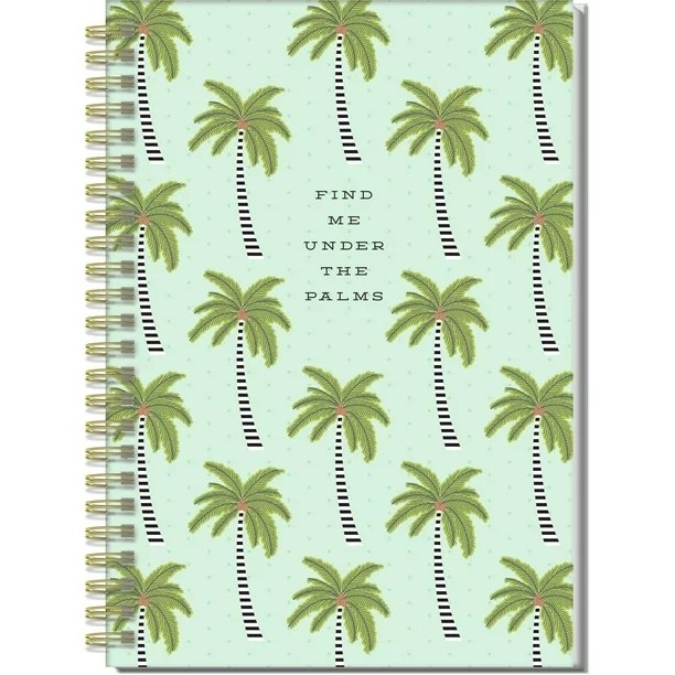 palm-tree covered planner