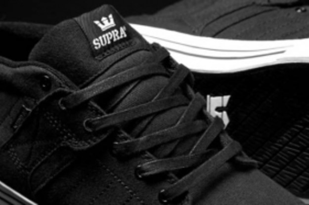 Supra thunder hotsell low black canvas