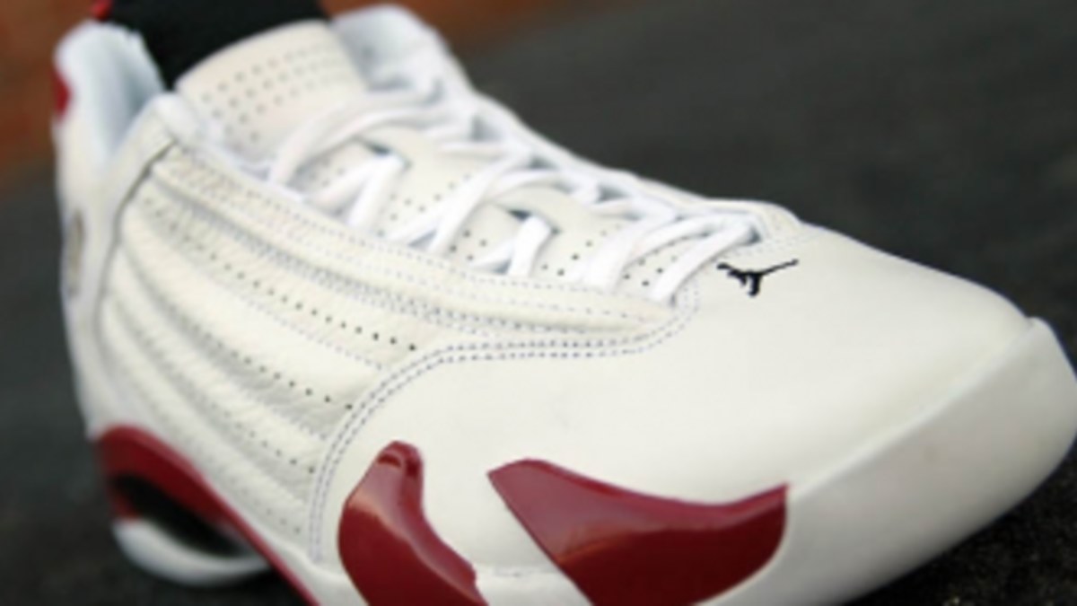 Jordan retro 14 white and clearance red