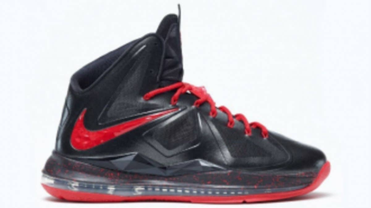 Another finished LeBron X iD sample, this pair Nike+ enabled.
