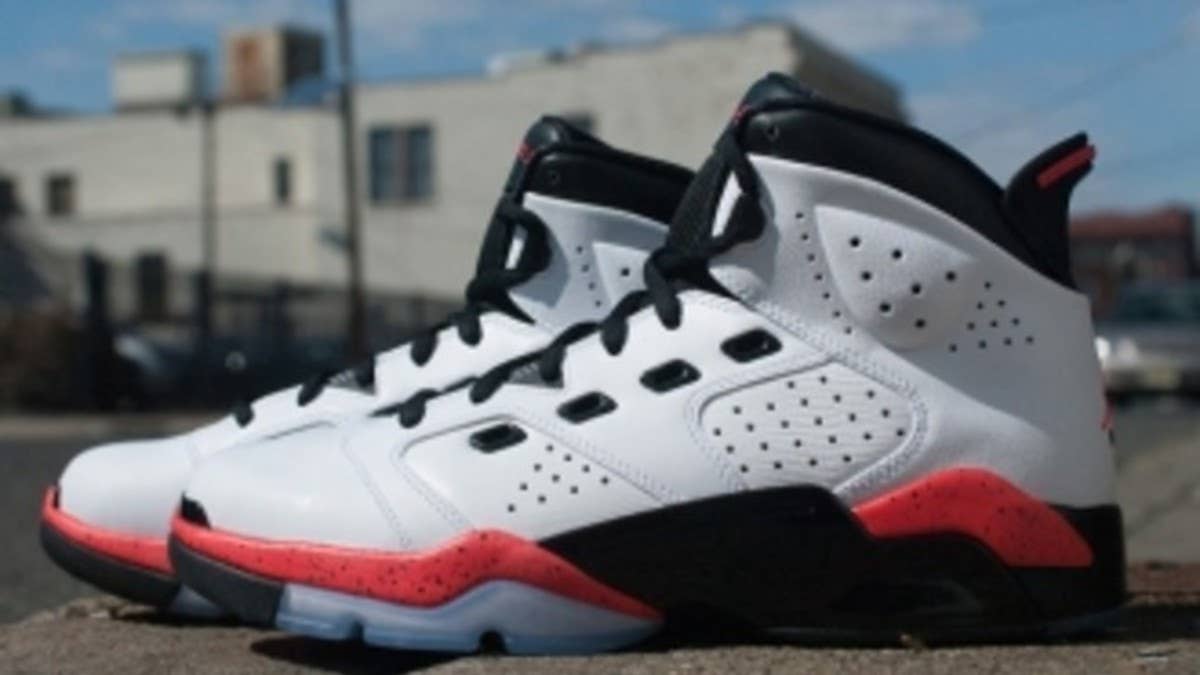 The Jordan 6-17-23 hybrid makes a return for the spring in an 'Infrared 23' color scheme celebrating the 23rd anniversary of the Air Jordan VI.