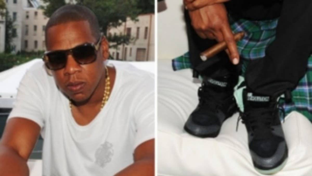 Jay-Z spotted in new colorway at his second annual 'Made In America' music festival.