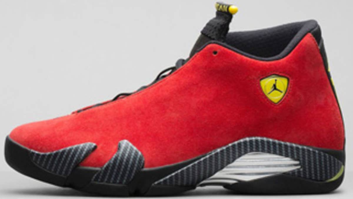After an exclusive drop in Chicago, the 'Ferrari' Air Jordan 14 Retro is now set for a wider release.