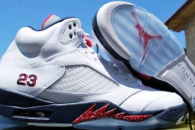 varsity red black and white jordan 5