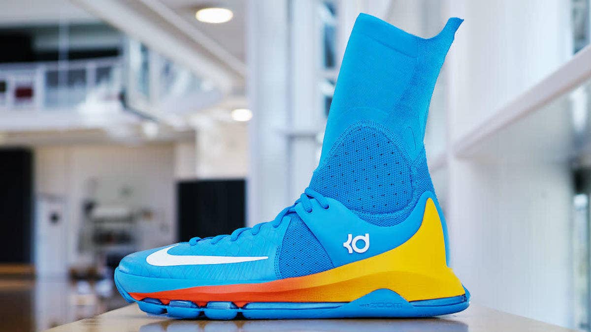 The most OKC colorway of Durant's playoff sneaker yet.
