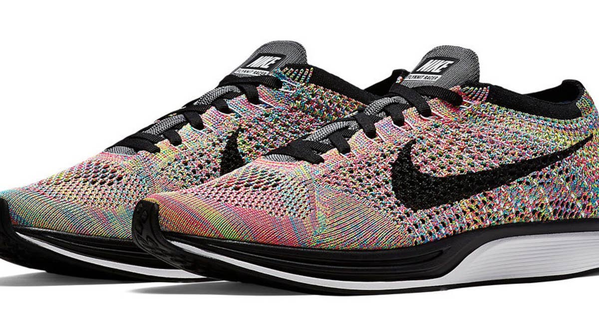 "Multicolor" Flyknit Racers up for grabs.