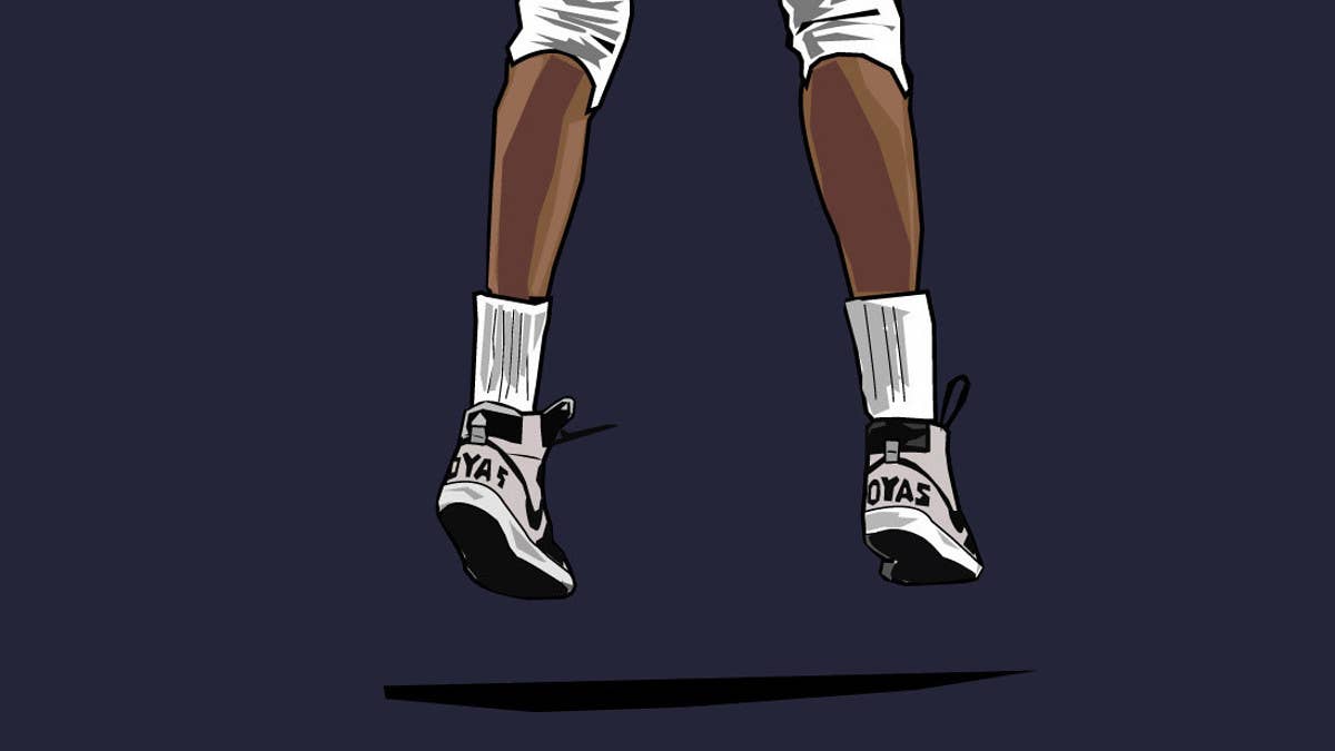 An illustrated look at college basketball's most memorable sneaker teams. 