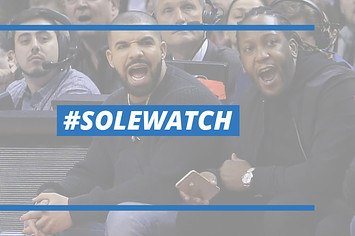 SoleWatch: Drake Wears Unexpected Nikes to Watch Heat vs. Raptors