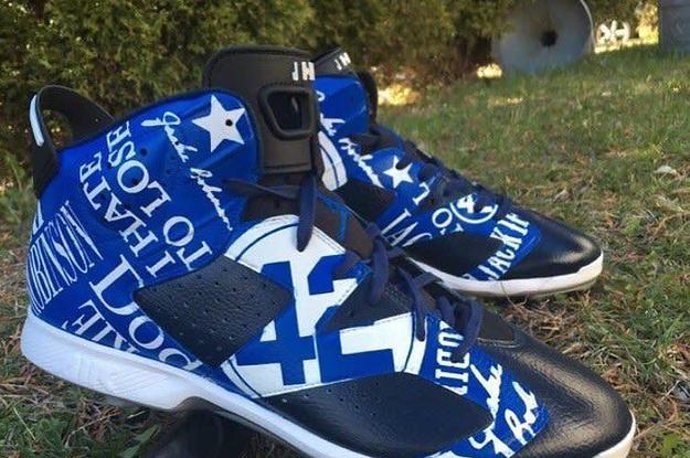custom jordan football cleats