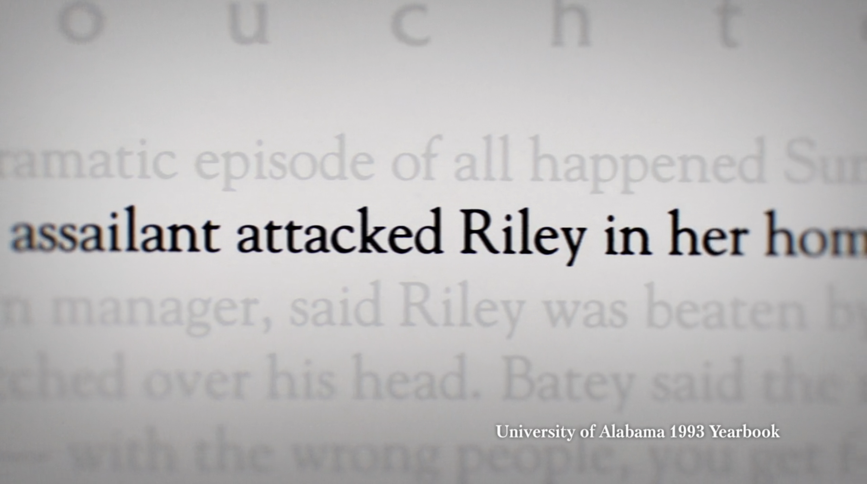 &quot;assailant attacked Riley in her home&quot;