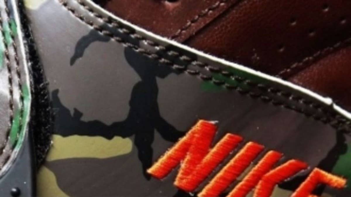 As they've done with the Revis and Air Shark Trainer, Nike has applied the 'Leather Camo' look to the Air Veer.
