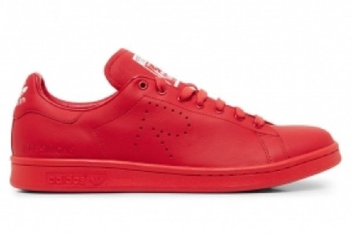 Korn Red Stan Smith Low Top Skate Shoes