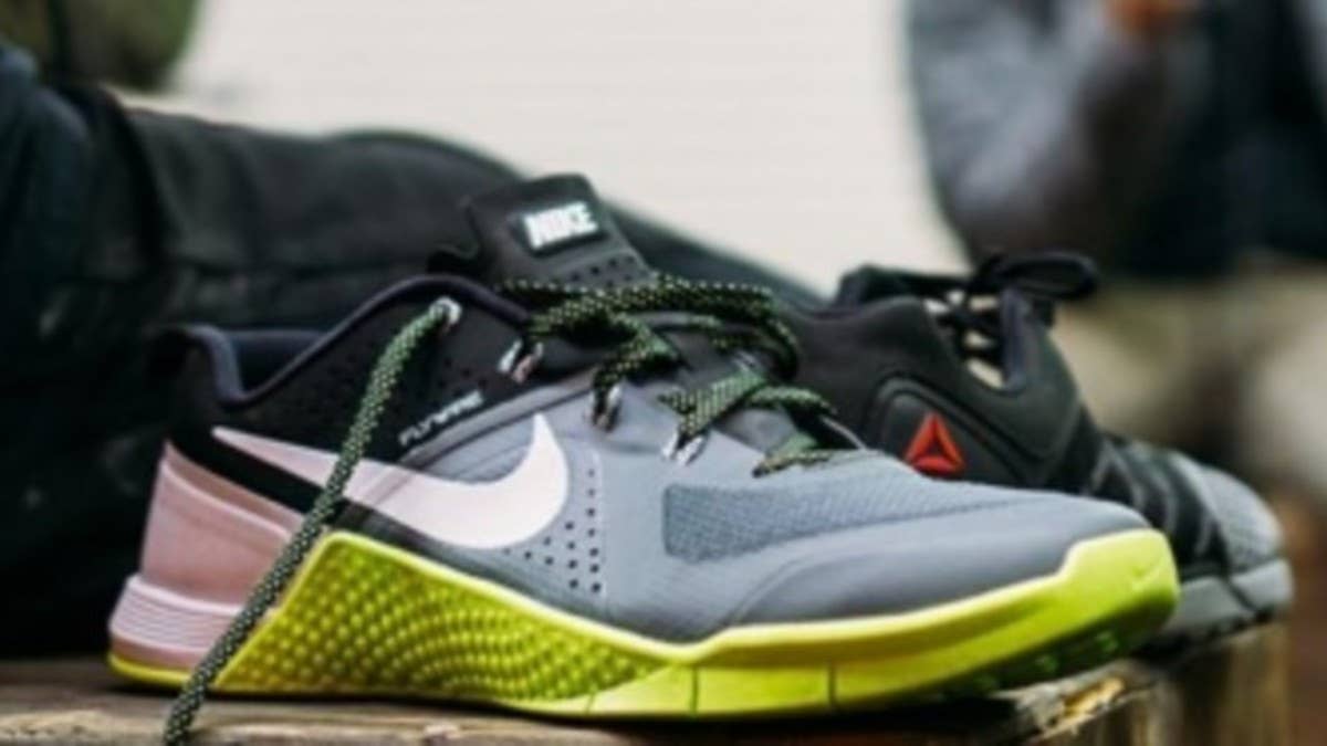 Nike enters into the Crossfit arena with this shoe specifically designed for lifting, jumping, and running.