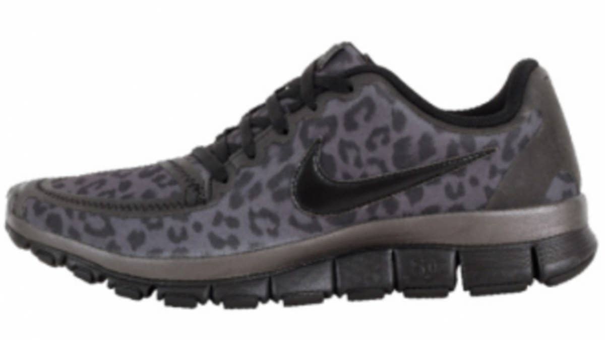 Nike Running looks out for the ladies with this upcoming leopard-dominated release of the women's Free 5.0 V4.  