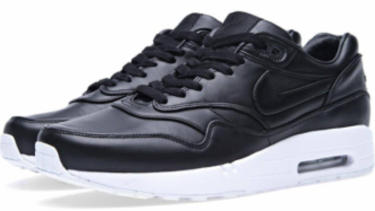 The new "Black Leather" Nike Air Maxim 1 SP is now available at select retailers.