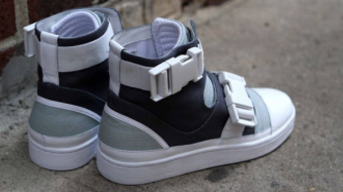 Back for another round from adidas' SLVR range is the High Top Buckle, which reinterprets the classic high-top by adding elastic straps with buckle fastenings.