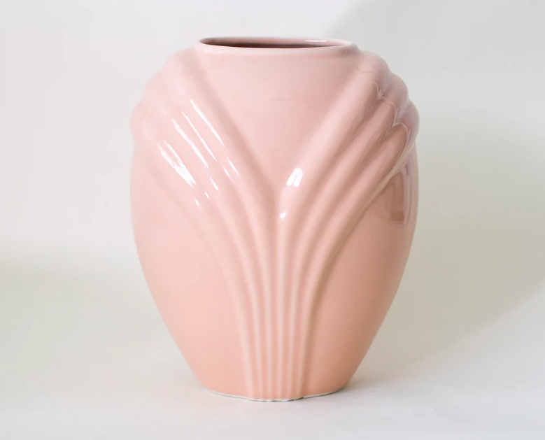 A pink vase
