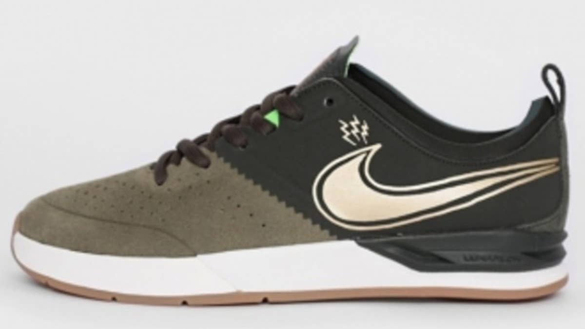 Brian Anderson's all new signature shoe by Nike arrives in a fall ready Olive/Gold color scheme.