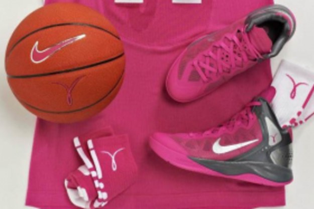 Nike breast cheap cancer basketball shoes