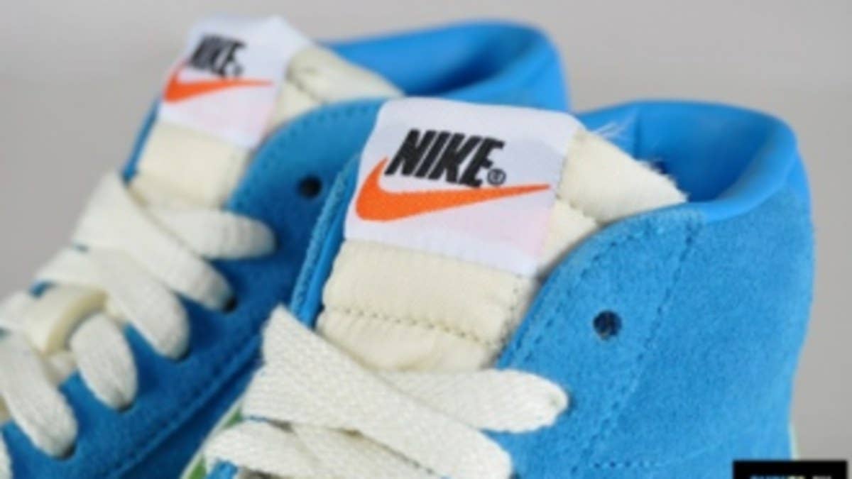 Following yesterday's preview of the peach cream colorway, today brings us a look at the women's Blazer High VNTG in a sweet blue-based build.