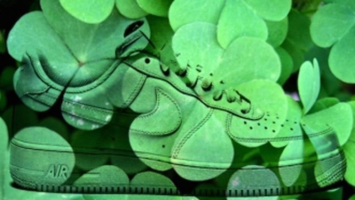 Here's a brief history on St. Patrick's Day-themed Nike Air Force 1s.