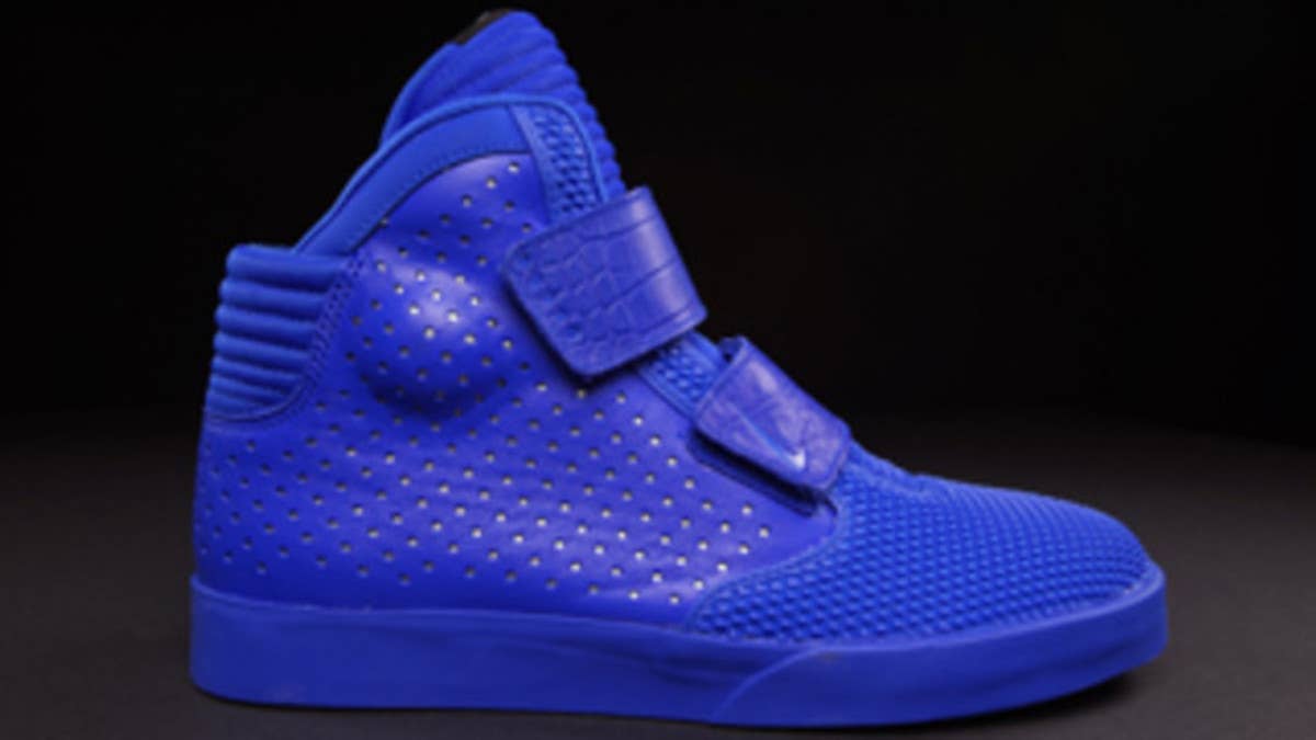 The Nike Flystepper 2K3 comes with a hyper cobalt counterpart to the all-red pair.