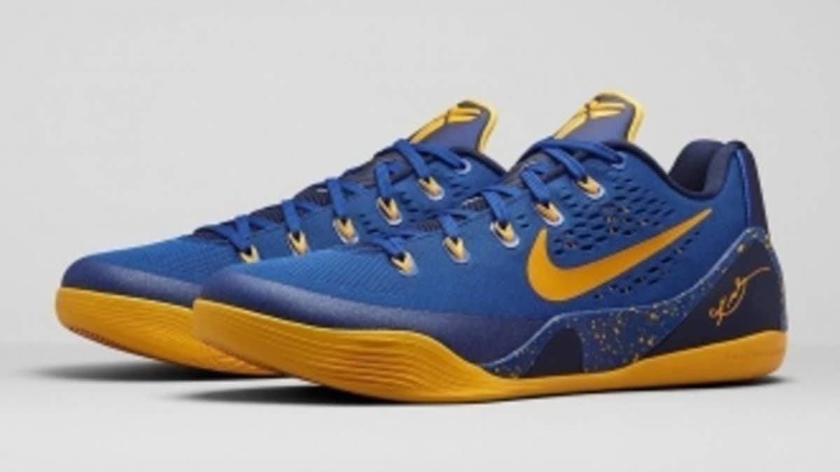 Likely to hit the floor at the Oracle in the near future, the latest iteration of the Nike Kobe 9 EM arrives in gym blue.