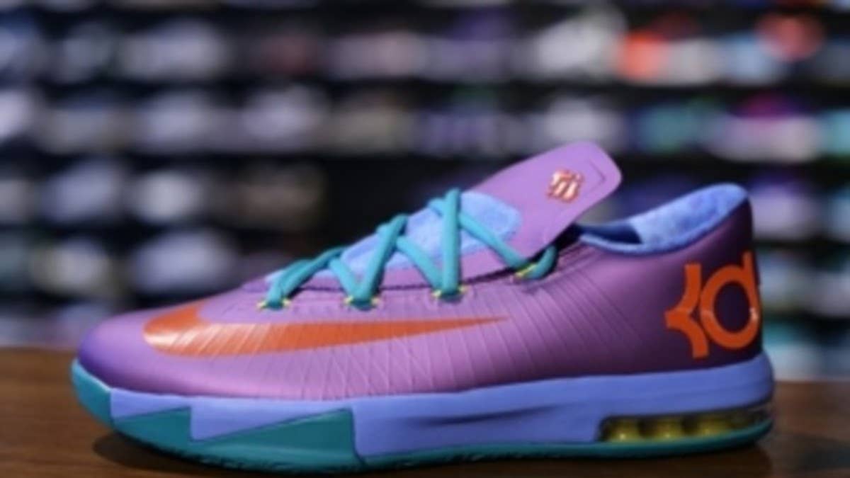 Nickelodeon's classic Rugrats cartoon series inspires this latest grade-school exclusive of the Zoom KD VI by Nike Basketball.