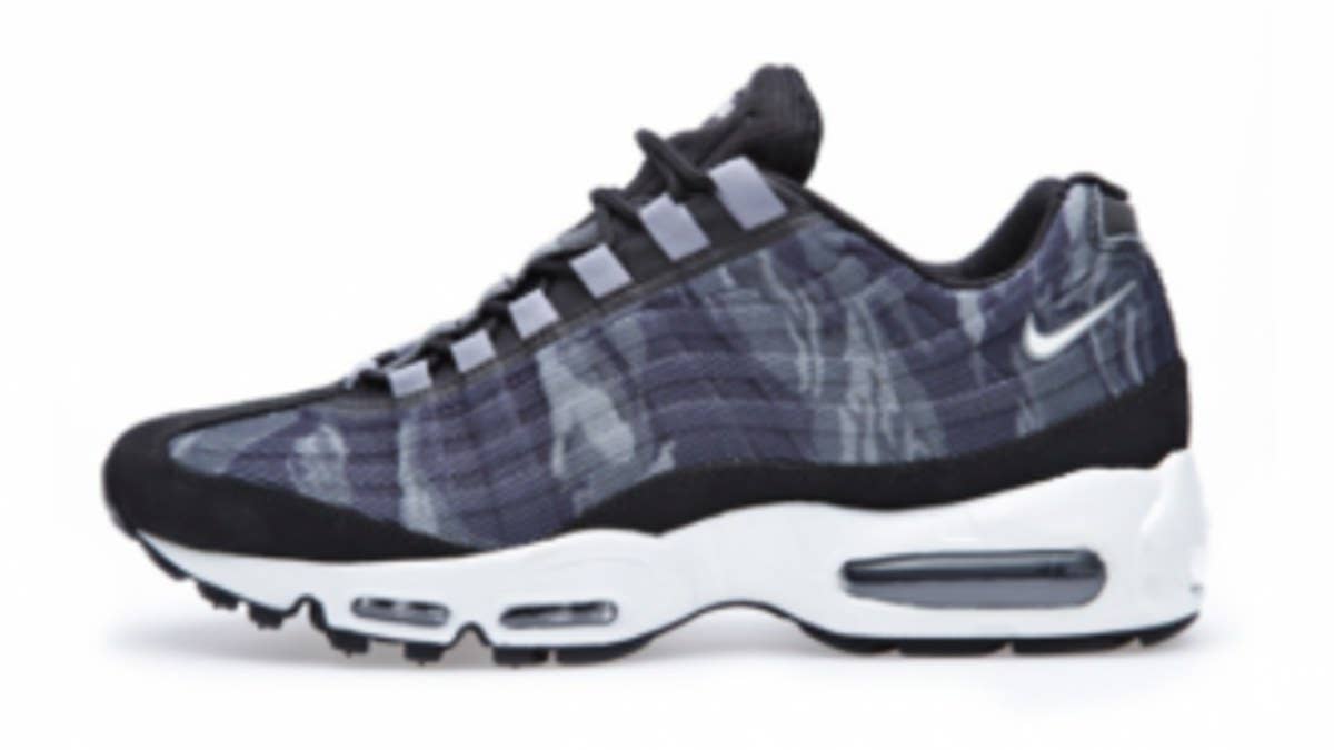 A look at the new Nike Air Max 95 PRM Tape, releasing this summer in an interesting camouflage colorway.