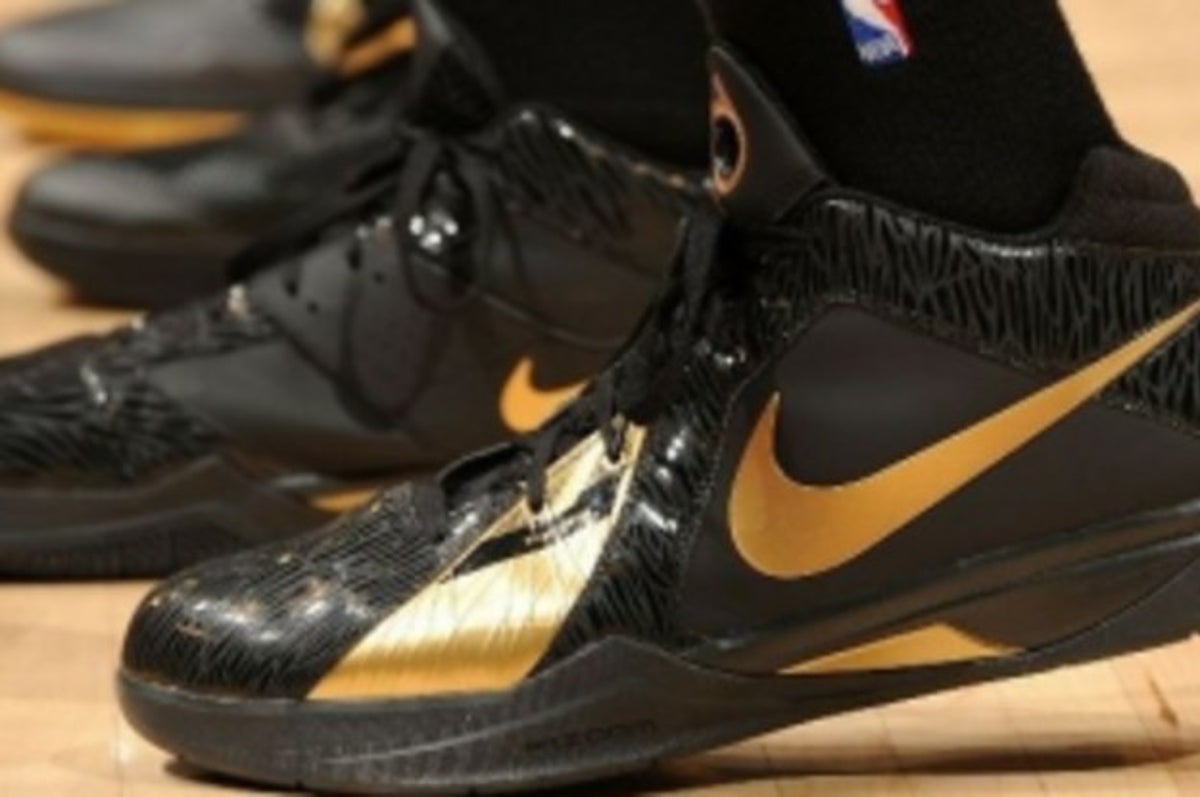 Sneaker Watch: NBA Players Wear Black And Gold Shoes To Honor