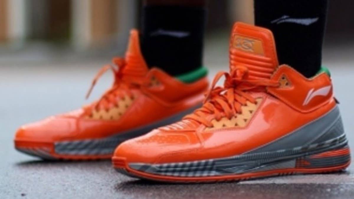 Following a postseason in which sports drinks somehow became a major topic of discussion, we get our first look at the Li-Ning Way of Wade 2 in a Gatorade-inspired colorway.