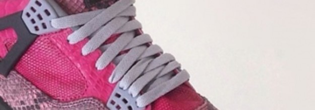 Pink hot sale reptile jordans