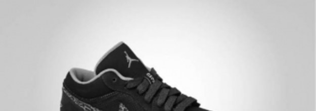 Air Jordan 1 Phat Low - Black/Light Charcoal-White | Complex