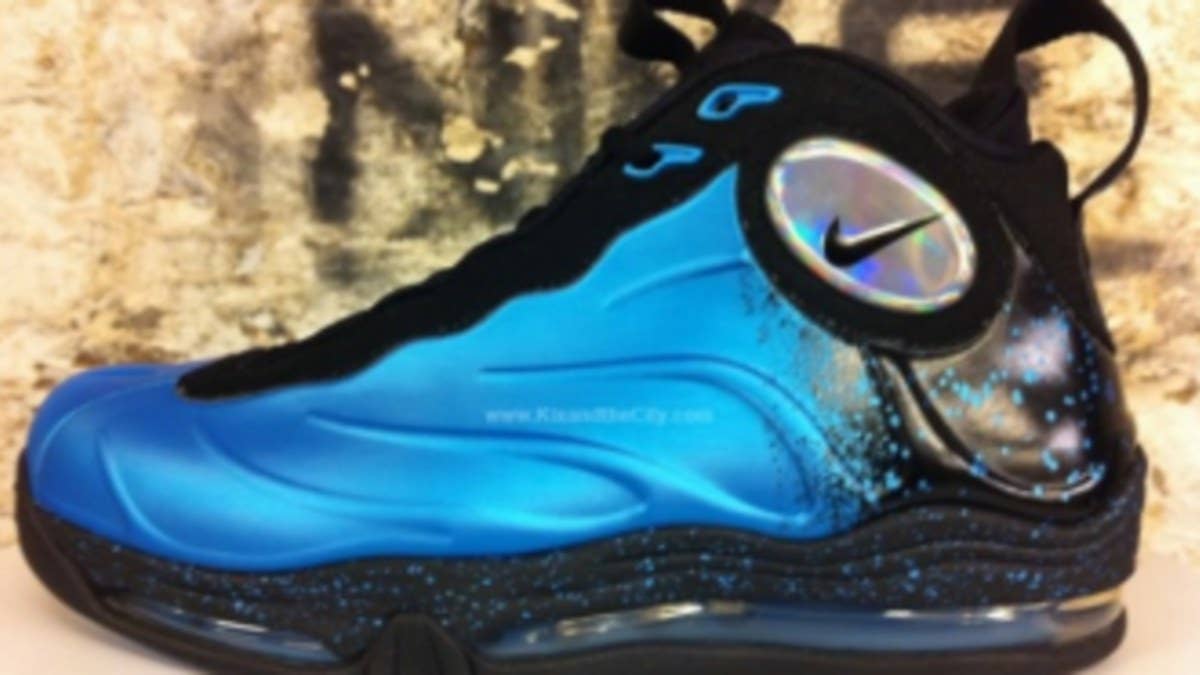 The Tim Duncan endorsed Total Air Foamposite Max will be releasing a bit later than expected in this much anticipated "Current Blue" color up.  