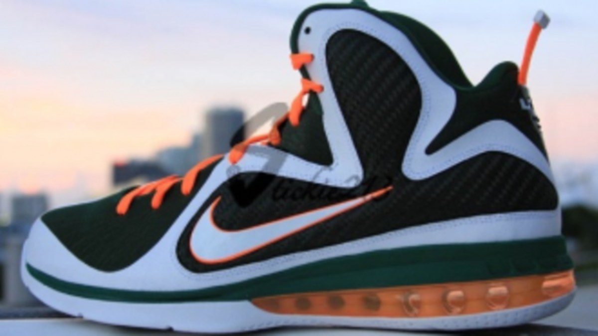 Nike LeBron 9 'Miami Hurricanes' - Available on  