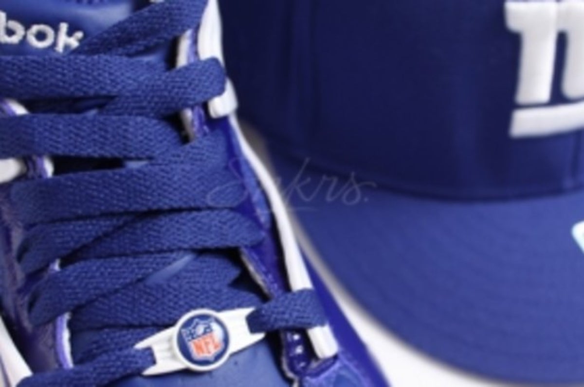 New York Giants Nike Dunk iD Sneakers.