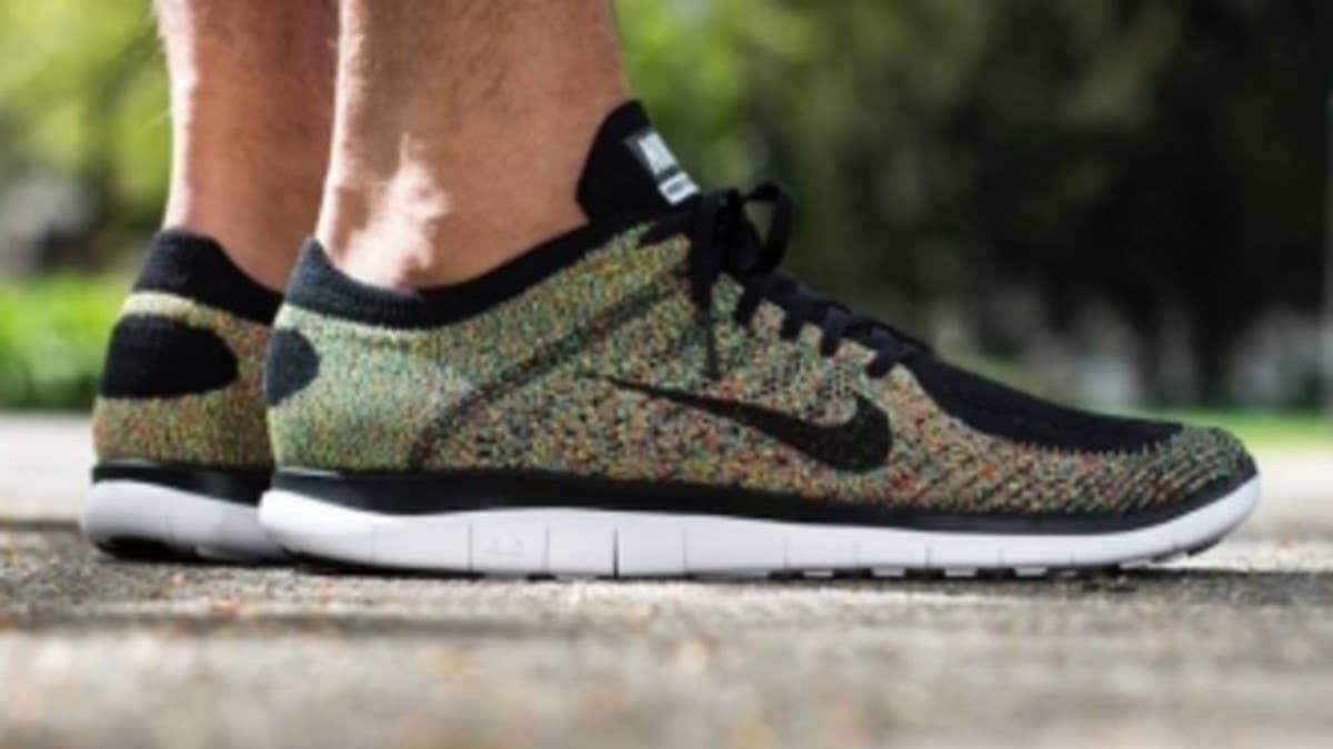 Nike revisits last year's 'Multi-color' theme over the recently released Free Flyknit 4.0.