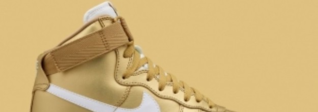 Nike Air Force 1 High Retro QS Metallic Gold/White