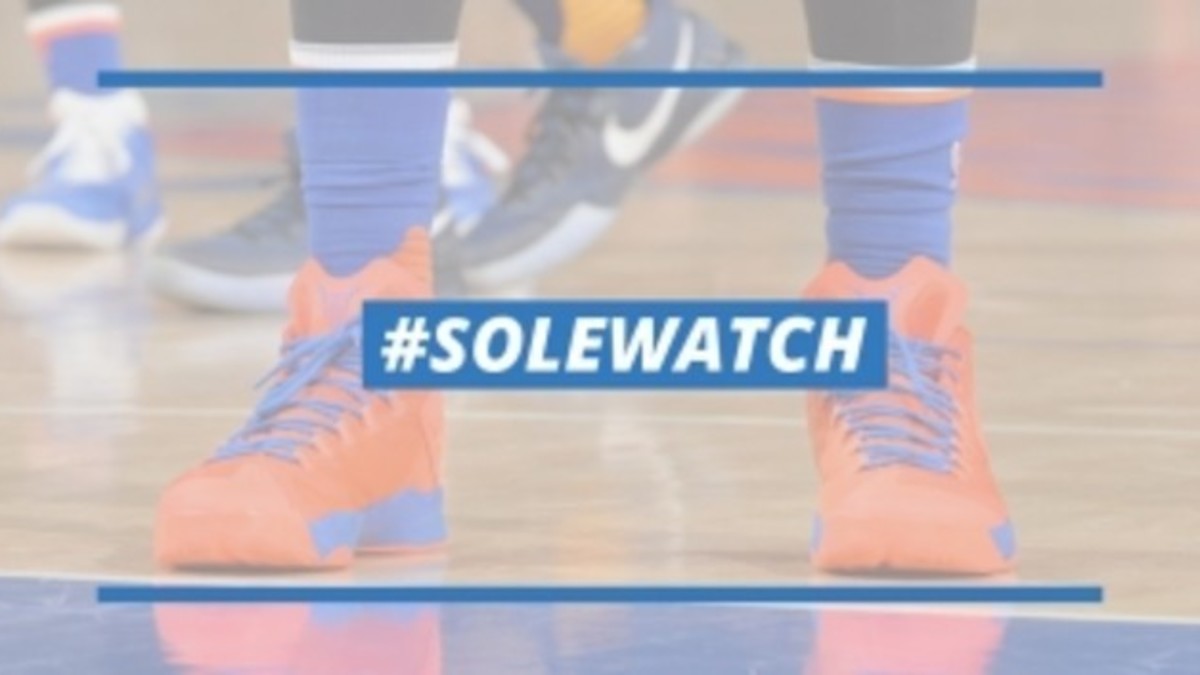 Carmelo Anthony in Orange 'Playoffs' Kicks- SneakerFiles