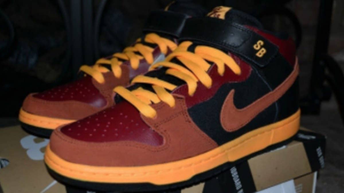Preview a new make-up of the mid-cut SB Dunk due out this summer.
