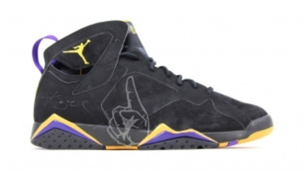 Black yellow purple store jordans